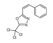 2-(2-phenylethenyl)-5-(trichloromethyl)-1,3,4-oxadiazole结构式