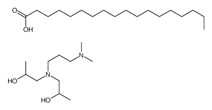 1-[3-(dimethylamino)propyl-(2-hydroxypropyl)amino]propan-2-ol,octadecanoic acid Structure