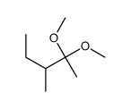 2,2-dimethoxy-3-methyl-pentane Structure