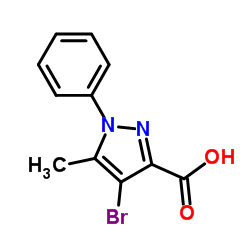 4-Bromo-5-methyl-1-phenylpyrazole-3-carboxylicacid picture