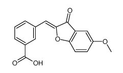 3-[(Z)-(5-methoxy-3-oxo-1-benzofuran-2-ylidene)methyl]benzoic acid Structure