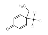 4-ethyl-4-(trichloromethyl)cyclohexa-2,5-dien-1-one Structure