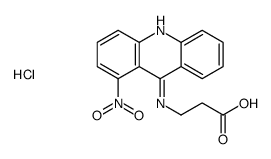 3-[(1-nitroacridin-9-yl)amino]propanoic acid,hydrochloride Structure