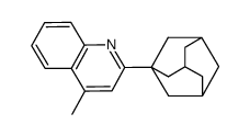 2-(1-adamantyl)-4-methylquinoline结构式