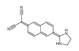 2-(6-imidazolidin-2-ylidenenaphthalen-2-ylidene)propanedinitrile结构式