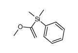 (1-methoxyvinyl)dimethyl(phenyl)silane Structure