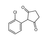 2-(2-chlorophenyl)cyclopentane-1,3-dione Structure