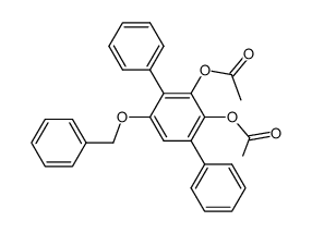 2',3'-diacetoxy-5'-benzyloxy-p-terphenyl Structure