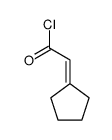 cyclopentyliden-acetyl chloride结构式