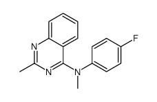 N-(4-fluorophenyl)-N,2-dimethylquinazolin-4-amine Structure