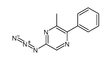 5-azido-3-methyl-2-phenylpyrazine Structure