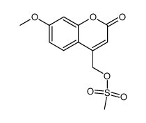 (7-methoxycoumarin-4-yl)methylmethanesulfonate结构式