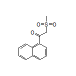2-(Methylsulfonyl)-1-(naphthalen-1-yl)ethan-1-one Structure