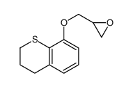 3,4-dihydro-8-(oxiranylmethoxy)-2H-1-benzothiopyran structure