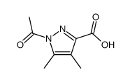 3-Pyrazolecarboxylic acid,1-acetyl-4,5-dimethyl- (3CI) Structure