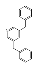 Pyridine,3,5-bis(phenylmethyl)- structure