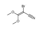 2-bromo-3,3-dimethoxy-acrylonitrile结构式