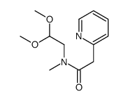 N-(2,2-二甲氧基-乙基)-n-甲基-2-吡啶-2-乙酰胺结构式