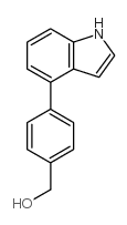 4-(1H-Indol-4-yl)benzyl alcohol结构式