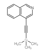 4-((TRIMETHYLSILYL)ETHYNYL)ISOQUINOLINE结构式