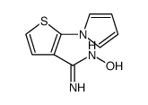 3-Thiophenecarboximidamide, N-hydroxy-2-(1H-pyrrol-1-yl)结构式