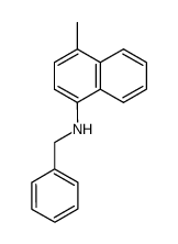 N-benzyl-4-methyl-1-naphthalenamine结构式