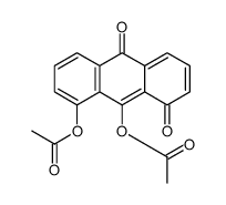 (9-acetyloxy-8,10-dioxoanthracen-1-yl) acetate Structure