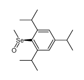 (S)-(-)-Methyl 2,4,6-triisopropylphenyl selenoxide结构式