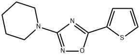 1-[5-(thiophen-2-yl)-1,2,4-oxadiazol-3-yl]piperidine structure