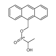 anthracen-9-ylmethoxy-(1-hydroxyethyl)-oxophosphanium Structure