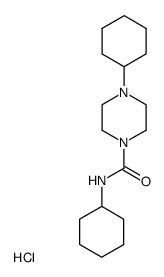 4-Cyclohexyl-piperazine-1-carboxylic acid cyclohexylamide; hydrochloride结构式