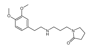 1-[3-[2-(3,4-dimethoxyphenyl)ethylamino]propyl]pyrrolidin-2-one Structure