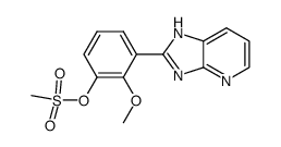 2-(2'-Methoxy-3'-methanesulfonyloxy-phenyl)-imidazo[4,5-b]pyridine结构式