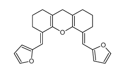 4,5-bis(furan-2-ylmethylidene)-2,3,6,7,8,9-hexahydro-1H-xanthene结构式