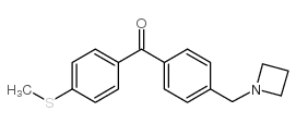 4-AZETIDINOMETHYL-4'-THIOMETHYLBENZOPHENONE structure