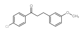 4'-CHLORO-3-(3-METHOXYPHENYL)PROPIOPHENONE Structure