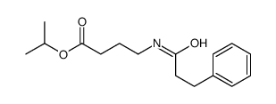 propan-2-yl 4-(3-phenylpropanoylamino)butanoate结构式