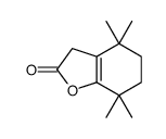 4,4,7,7-tetramethyl-5,6-dihydro-3H-1-benzofuran-2-one结构式