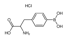 4-dihydroxyboranyl-phenylalanine , hydrochloride结构式