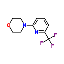 4-[6-(Trifluoromethyl)-2-pyridinyl]morpholine Structure