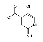 2-amino-5-chloropyridine-4-carboxylic acid structure