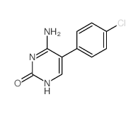 2(1H)-Pyrimidinone,6-amino-5-(4-chlorophenyl)- structure