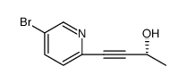 3-Butyn-2-ol, 4-(5-bromo-2-pyridinyl)-, (2R)-结构式