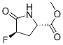 Proline, 4-fluoro-5-oxo-, methyl ester, trans- (9CI) picture