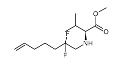 methyl N-(2,2-difluorohept-6-en-1-yl)-L-valinate Structure