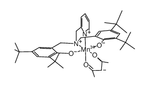 Mn(acetylacetonate)(2-[bis(2-oxy-3,5-di-tert-butylbenzyl)aminomethyl]pyridine) Structure