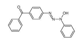 3-hydroxy-3-phenyl-1-p-benzoylphenyl-1-triazene Structure