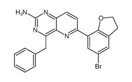 4-benzyl-6-(5-bromo-2,3-dihydrobenzo[b]furan-7-yl)pyrido[3,2-d]pyrimidin-2-ylamine Structure