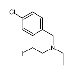 N-[(4-chlorophenyl)methyl]-N-ethyl-2-iodoethanamine结构式