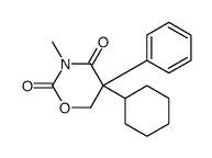 5-cyclohexyl-3-methyl-5-phenyl-1,3-oxazinane-2,4-dione Structure